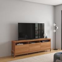 Rack Para Tv Até 70 Polegadas 1 Porta E 2 Gavetas Elegance 1,83m Lukaliam Móveis Jequitiba Jequitiba - 1