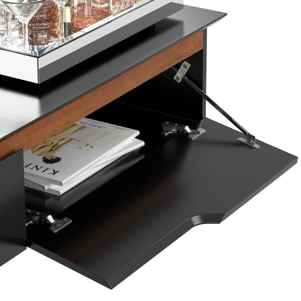 Aparador Rack Suspenso Eros Flow - 2 Portas Com Acabamento Chanfrado Em Mdp - Ej Móveis - 6