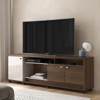 Rack Para Tv Até 70 Polegadas 3 Portas Dallas 1,83m Lukaliam Móveis Imbuia-off White Perolizado Imbuia-off White Perolizado - 2