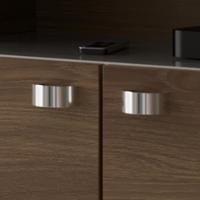 Rack Para Tv Até 70 Polegadas 3 Portas Dallas 1,83m Lukaliam Móveis Imbuia-off White Perolizado Imbuia-off White Perolizado - 5