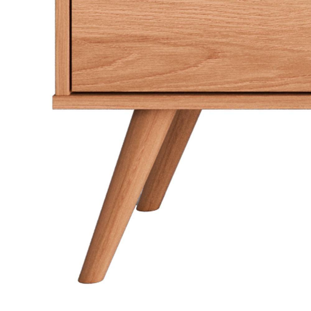 Rack River Com Painel Led - Efeito Ripado Para Tv Até 70'' 2 Portas E 1 Gaveta - Lukaliam Móveis Jequitiba Ripado Jequitiba Ripado - 6