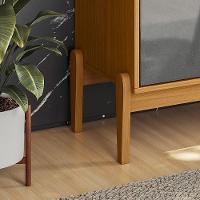 Aparador Buffet Intense 2 Portas C- Pés Em Madeira Freijó-cinza Perolizado - 6