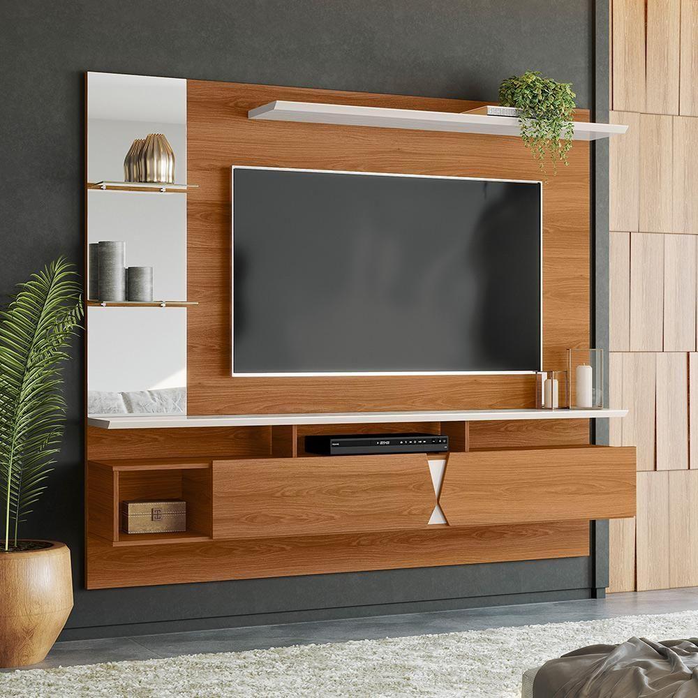 Painel Para Tv Até 55 Polegadas 1,83m Intense Jequitibá Lukaliam Móveis - 2