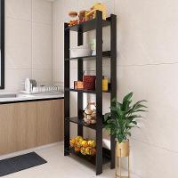 Armario Multiuso Organizador Para Cozinha Com Prateleiras Preto Preto - 3