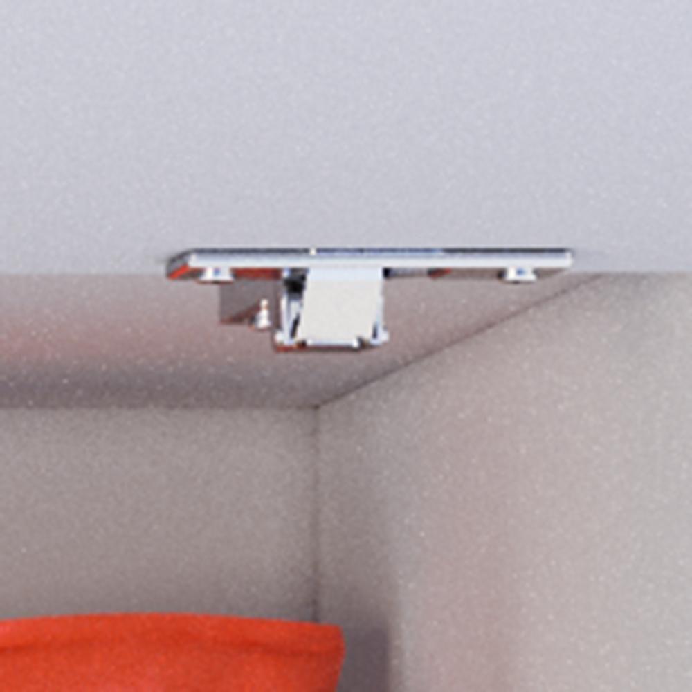 Armário Suspenso Delta - 1 Porta Com Cabideiro Em Mdp Branco - J3 Móveis Branco - 7