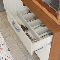 Armário De Cozinha Compacta Dakota 5 Portas E 1 Gaveta Lukaliam Móveis Jequitiba-areia Jequitiba-areia - 3