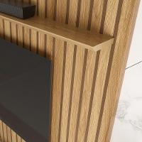 Painel Oslo Frisado - Mdf 1 Porta E 1 Gaveta Freijó-off White - Lukaliam Móveis - 3