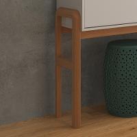 Aparador Para Sala Elegance 2 Gavetas E Pés Madeira Maciça Off White New-jequitiba Off White New-jequitiba - 5