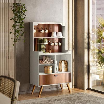 Cantinho Do Café Rubi Armário Para Cozinha Off White Perolizado-tauari Ripado