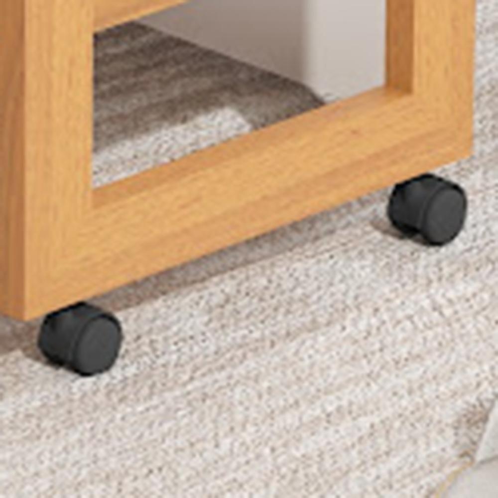 Carrinho Auxiliar Suporte Para Esmalte Com Rodinhas Preto - 4