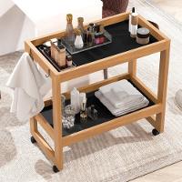 Carrinho Auxiliar Suporte Para Esmalte Com Rodinhas Preto - 3