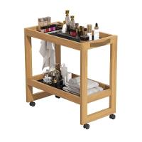 Carrinho Auxiliar Suporte Para Esmalte Com Rodinhas Preto - 7