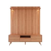 Rack Movelove 2 Portas E 1 Gaveta Com Painel Led Para Tv 70 Polegadas River 183cm Jequitiba Jequitiba