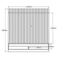 Painel Para Tv Detroit - 1 Prateleira E Nicho Suspenso Off White-freijó - Lukaliam Móveis - 5