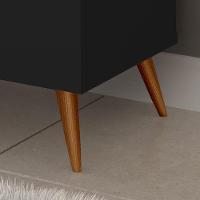 Buffet Aparador Encanto - 3 Portas Prateleira Interna Mdf Preto - Movelove Preto