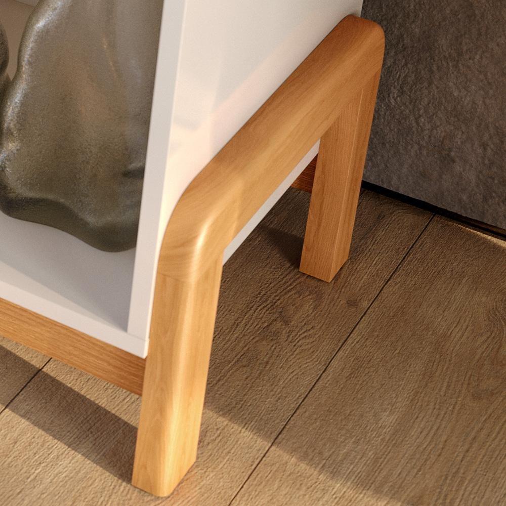 Rack Para Tv Até 70 Polegadas 2 Portas Sunny 1,83m Lukaliam Móveis Off White-jequitiba Off White-jequitiba - 6