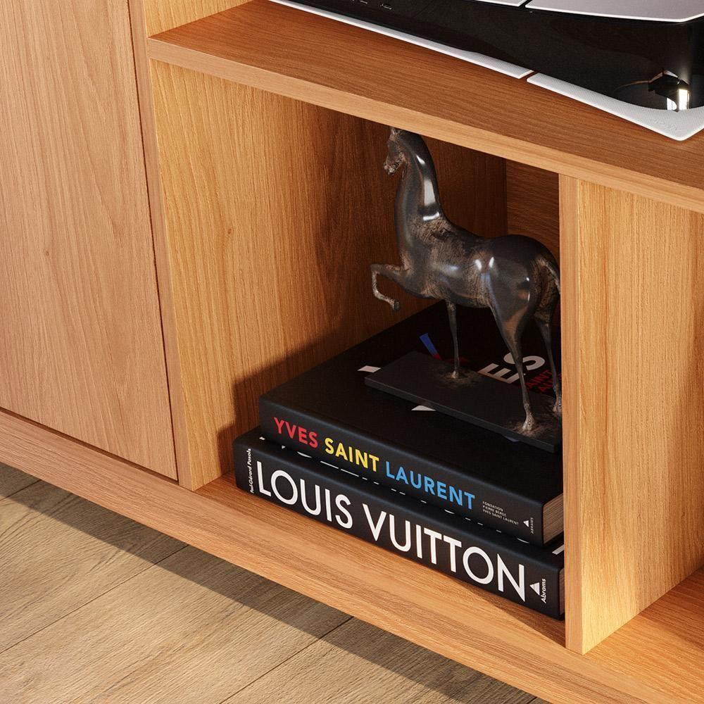 Rack Para Tv Até 70 Polegadas 2 Portas Sunny 1,83m Lukaliam Móveis Jequitiba Jequitiba - 8