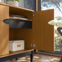 Buffet Intense 2 Portas Freijó - Preto Freijó - Preto - 2