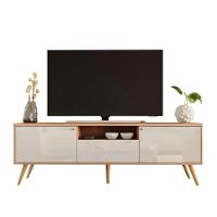 Rack Para Tv Até 70 Polegadas 2 Portas E 1 Gaveta Sevilla 183cm Jequitibá-off White Perolizado - 10