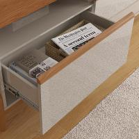 Rack + Elegance 1.8 Buffet Elegance Off White New Jequitiba - Lukaliam Móveis - 9