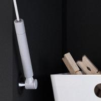 Armário Suspenso Delta - 1 Porta Com Cabideiro Em Mdp Preto - J3 Móveis Preto - 6