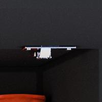 Armário Suspenso Delta - 1 Porta Com Cabideiro Em Mdp Preto - J3 Móveis Preto - 7