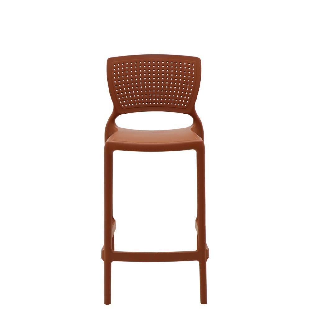 Cadeira Tramontina Safira Summa Alta Bar Em Polipropileno E Fibra De Vidro Terracota - 3