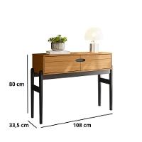 Conjunto Sala De Estar Intense - Aparador E Buffet Com Cantos Arredondados Em Mdp Freijó-preto- Movelove - 5