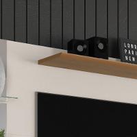 Painel Para Tv Até 55'' Off White Com Damasco Intense - Lukaliam Móveis - 6