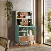 Cantinho Do Café Rubi Armário Para Cozinha Menta-tauari Ripado - 1