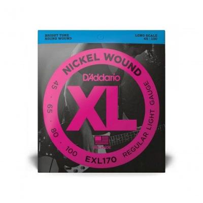 Encordoamento Baixo 4 Cordas .045-.100 Xl Nickel Exl170 D Addario