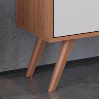 Rack Movelove 2 Portas E 1 Gaveta Com Painel Led Para Tv 70 Polegadas River 183cm Jequitiba Ripado-off White Jequitiba Ripado-off White - 6