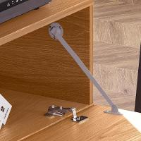 Painel Intense - Tv Até 55'' Mdf 1 Porta E 1 Gaveta Jequitibá - Lukaliam Móveis Jequitiba - 5