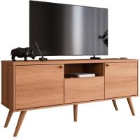Rack Em Mdp 25mm P- Tv Até 70" 1,36m 2 Portas E 1 Gaveta Sevilla Jequitiba Jequitiba - 1
