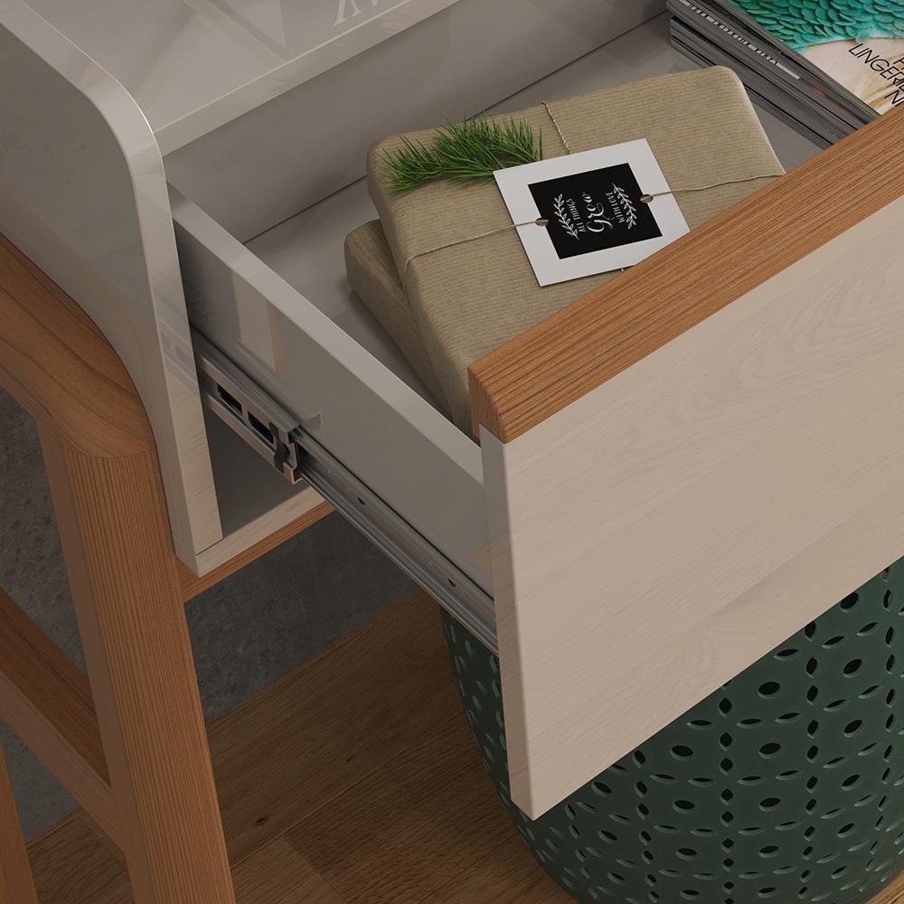 Aparador Elegance + Buffet Off White New Jequitiba - Lukaliam Móveis - 3