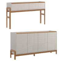 Aparador Elegance + Buffet Off White New Jequitiba - Lukaliam Móveis - 1