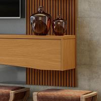 Painel Para Tv Até 65 Polegadas Europa Cinza Perolizado Com Tauari - Lukaliam Móveis - 6