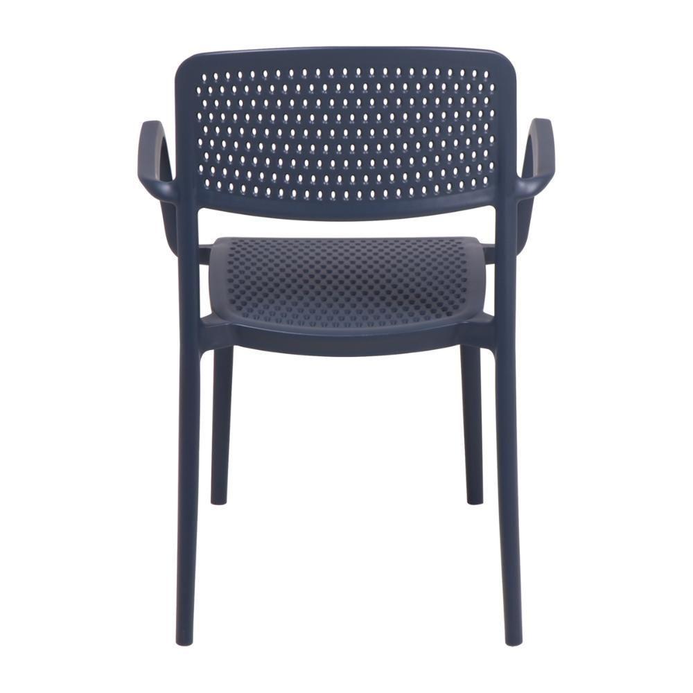 Cadeira Tramontina Serena Em Polipropileno Azul Navy Com Braços - 8