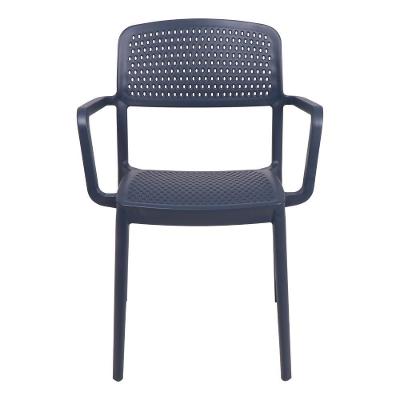 Cadeira Tramontina Serena Em Polipropileno Azul Navy Com Braços