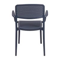 Cadeira Tramontina Serena Em Polipropileno Azul Navy Com Braços - 10