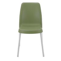 Cadeira Tramontina Vanda Em Polipropileno Verde Oliva Com Pernas De Alumínio - 2