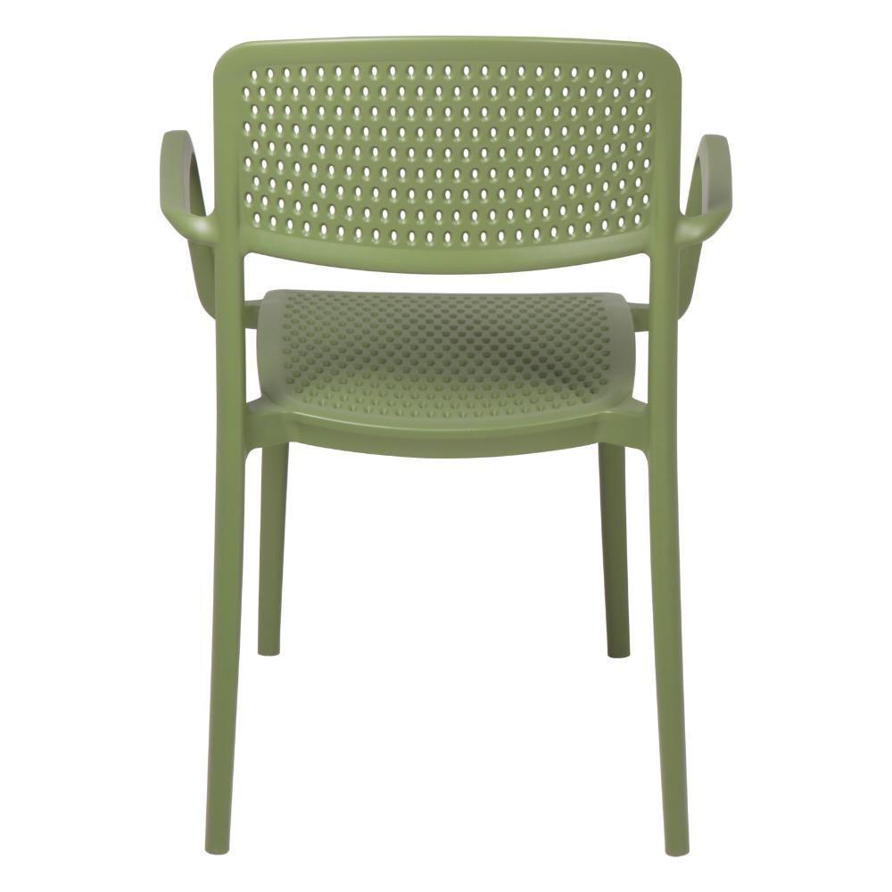 Cadeira Tramontina Serena Em Polipropileno Verde Oliva Com Braços - 8