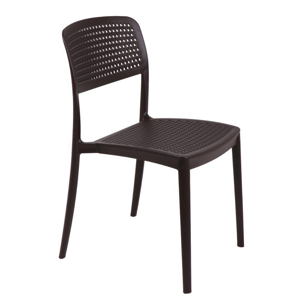 Cadeira Tramontina Serena Em Polipropileno Marrom - 10