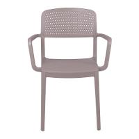 Cadeira Tramontina Serena Em Polipropileno Camurça Com Braços - 3