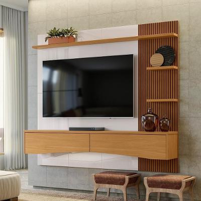 Painel Para Tv Europa - Mdp 1 Porta E 1 Gaveta Off White Perolizado-tauari - Lukaliam Móveis