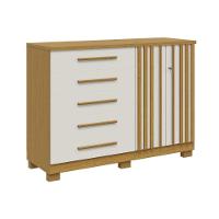 Cômoda De Quarto Bella C- 2 Portas E 5 Gavetas Cinamomo - Acp - 8