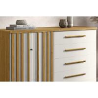Cômoda De Quarto Bella C- 2 Portas E 5 Gavetas Branco - Acp - 9
