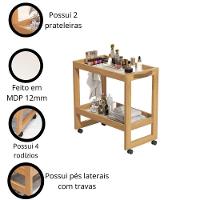 Carrinho Auxiliar Suporte Para Esmalte Com Rodinhas Pérola - 5