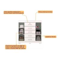 Cômoda De Quarto 2 Portas E 5 Gavetas Diana Cinamomo - Acp