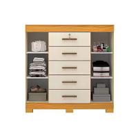 Cômoda De Quarto 2 Portas E 5 Gavetas Diana Cinamomo - Acp - 5